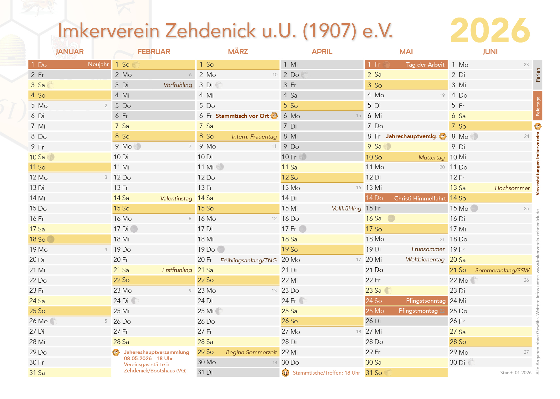 Kalender Imkerverein Zehdenick 2026 01 web1